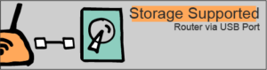 Storage Server Supported router via USB port